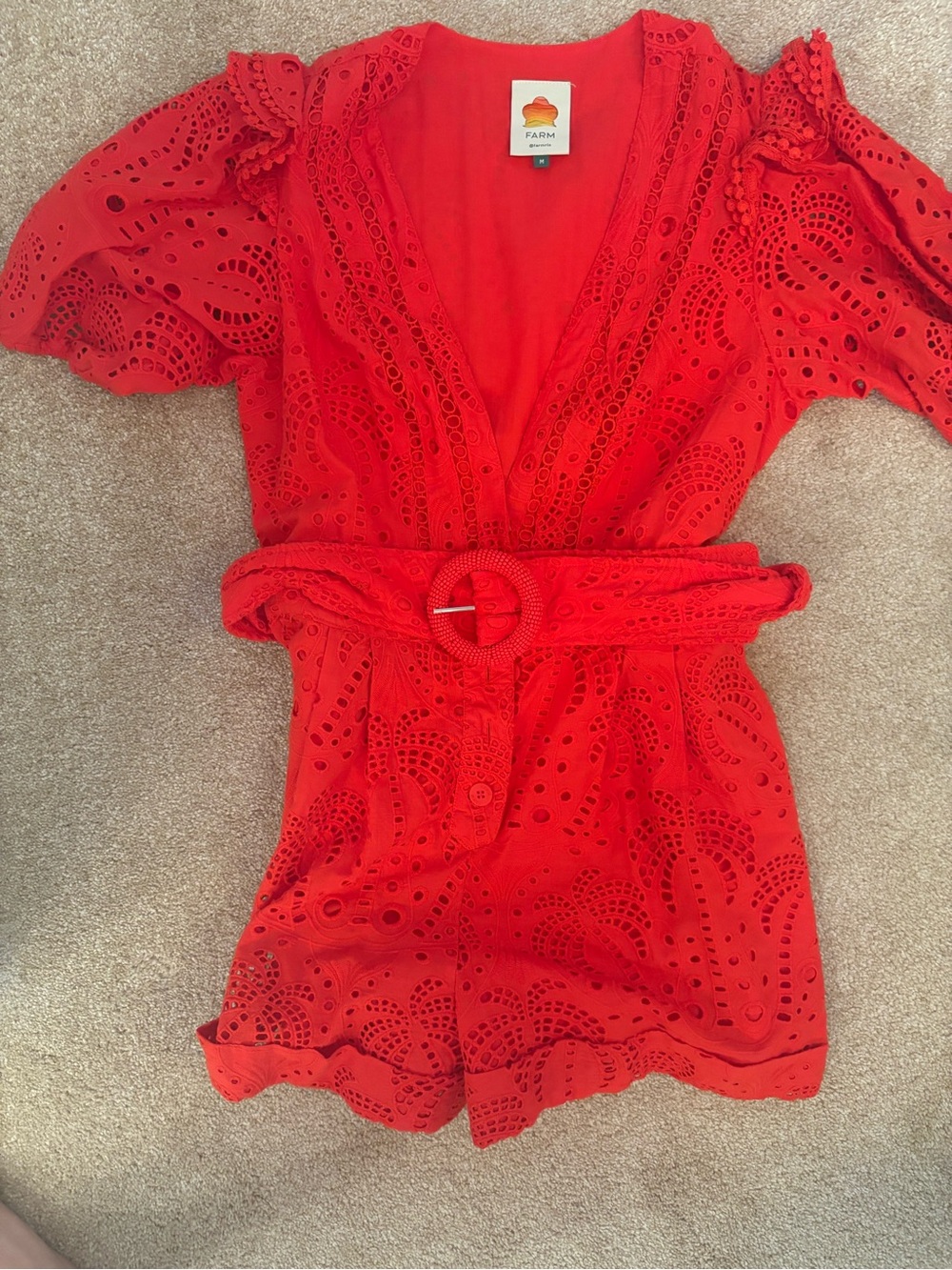 Farm Rio Red Size M romper